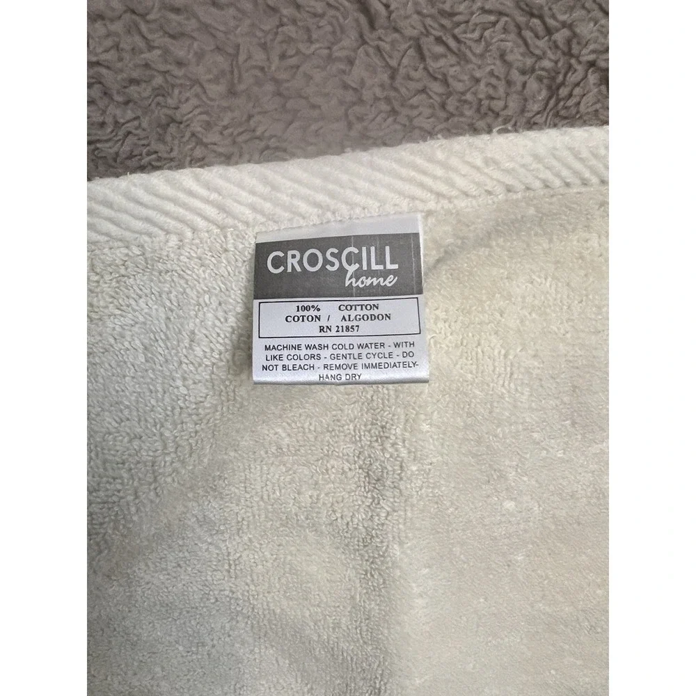 Croscill Home Decorative Cream And Blue With Sage Green Trim Set Of 3